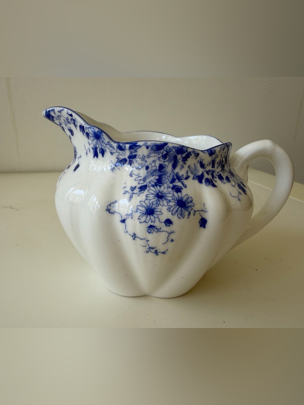 Rare Antique Shelley Dainty Blue Creamer Bone China